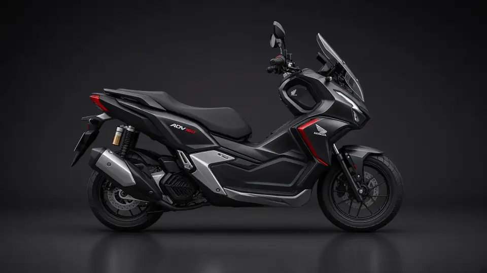 Honda ADV160 na motorcycle, side view
